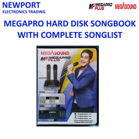 Megapro Plus Megasound Hard Disk Songbook, Song Lists .